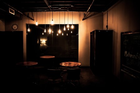 Ceiling Hanging Decorative Light (Black & Gold)