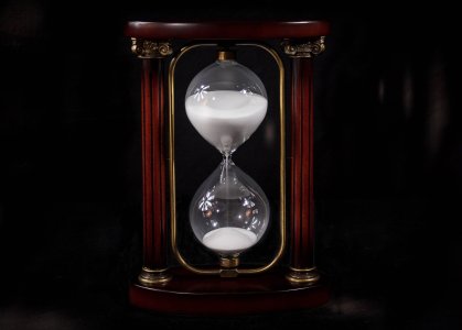Antique Flower Sand Timer Hourglass for Table Decor